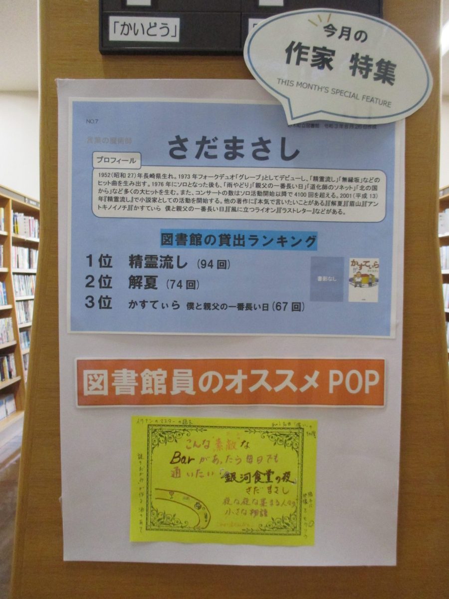 今月の作家特集